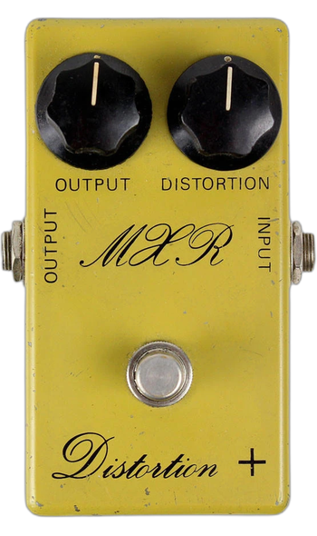 MXR M104 Distortion+ Script Logo